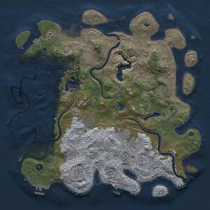 Thumbnail Rust Map: Procedural Map, Size: 4500, Seed: 786310594, 15 Monuments