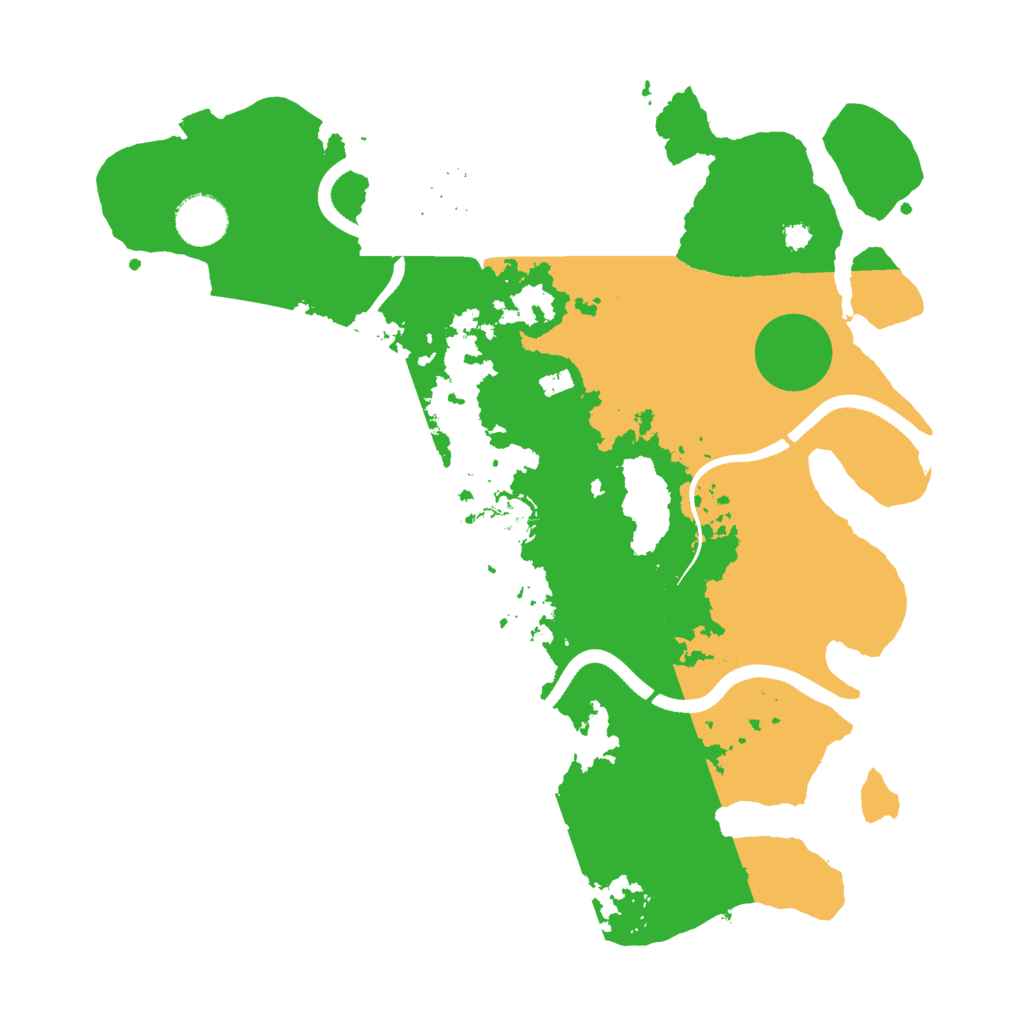 Biome Rust Map: Procedural Map, Size: 3500, Seed: 796525244