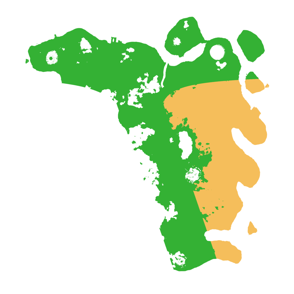 Biome Rust Map: Procedural Map, Size: 3500, Seed: 796525244