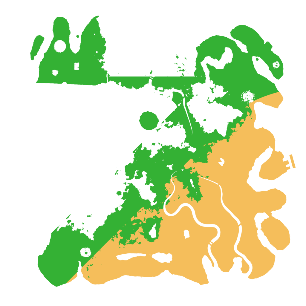Biome Rust Map: Procedural Map, Size: 4500, Seed: 1100246284