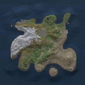 Thumbnail Rust Map: Procedural Map, Size: 2500, Seed: 302517335, 8 Monuments