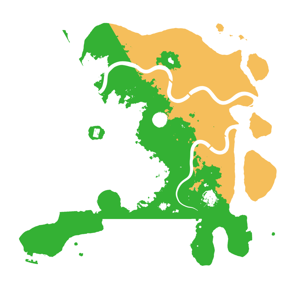 Biome Rust Map: Procedural Map, Size: 3500, Seed: 92733413