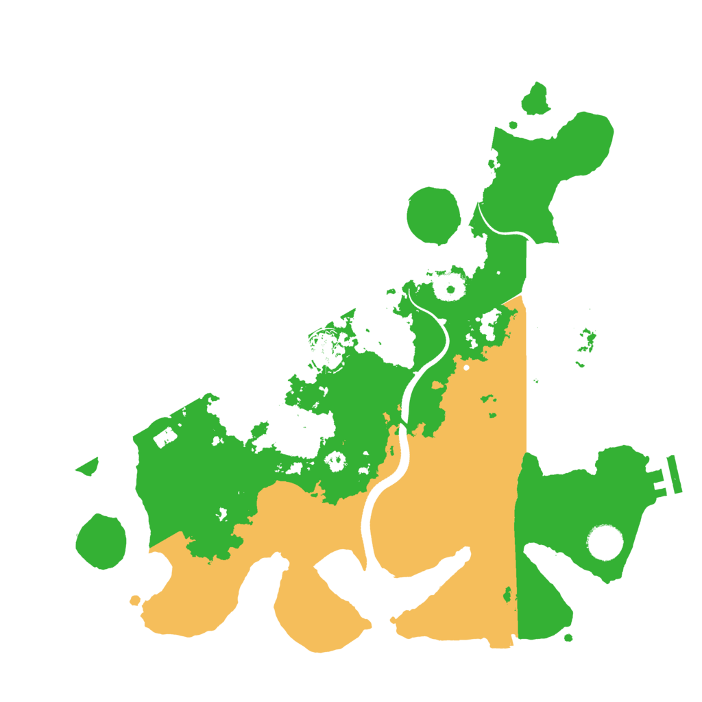 Biome Rust Map: Procedural Map, Size: 3500, Seed: 17514045