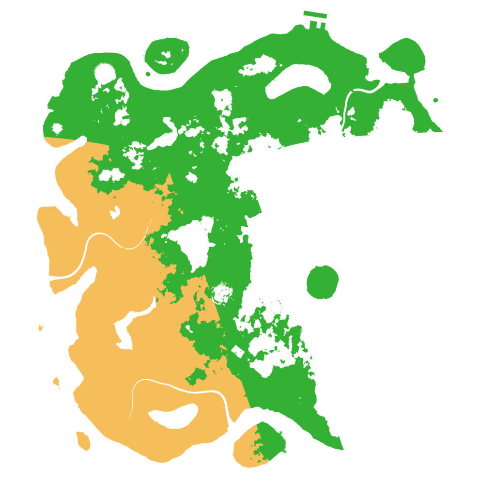 Biome Rust Map: Procedural Map, Size: 4300, Seed: 79854004