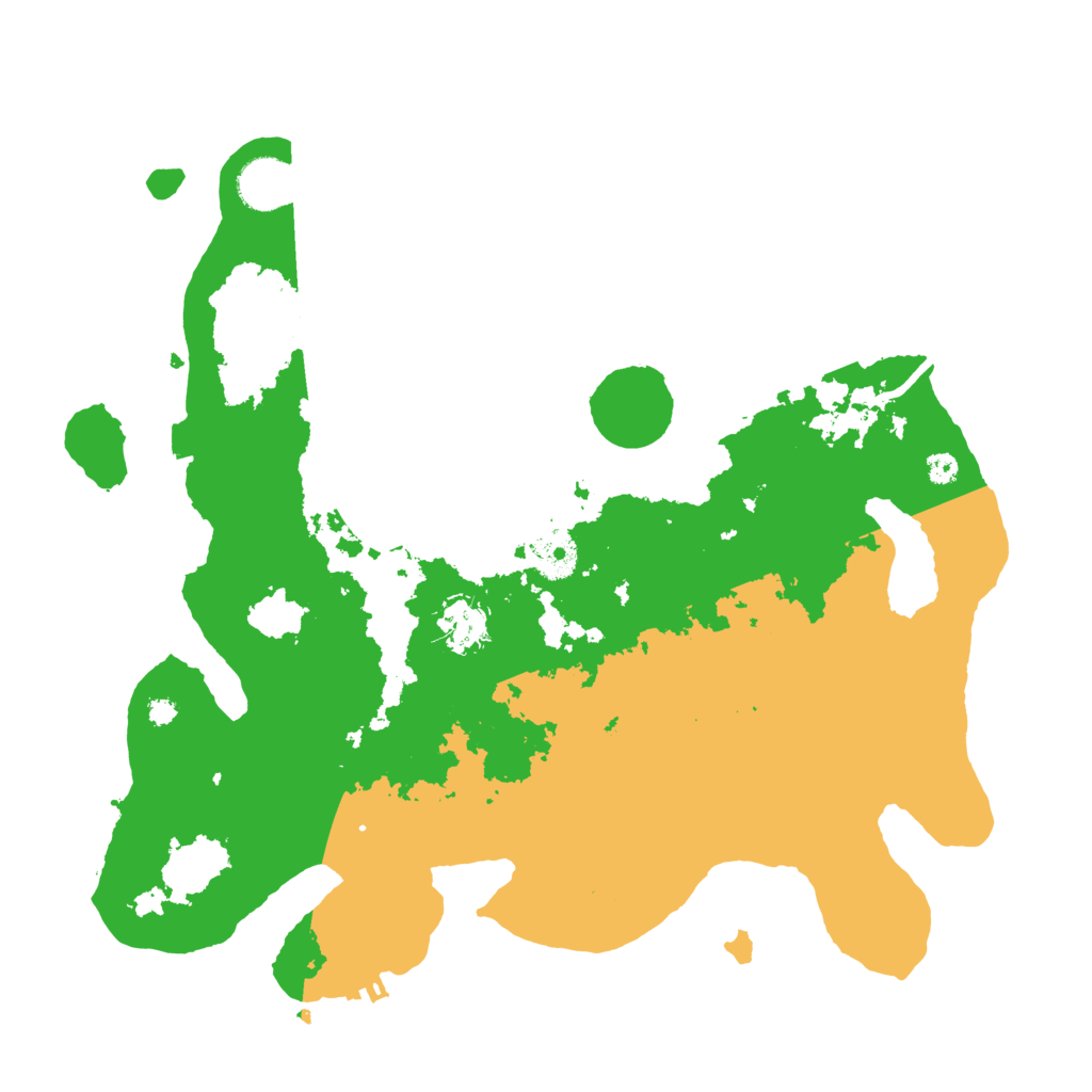 Biome Rust Map: Procedural Map, Size: 3600, Seed: 19749940