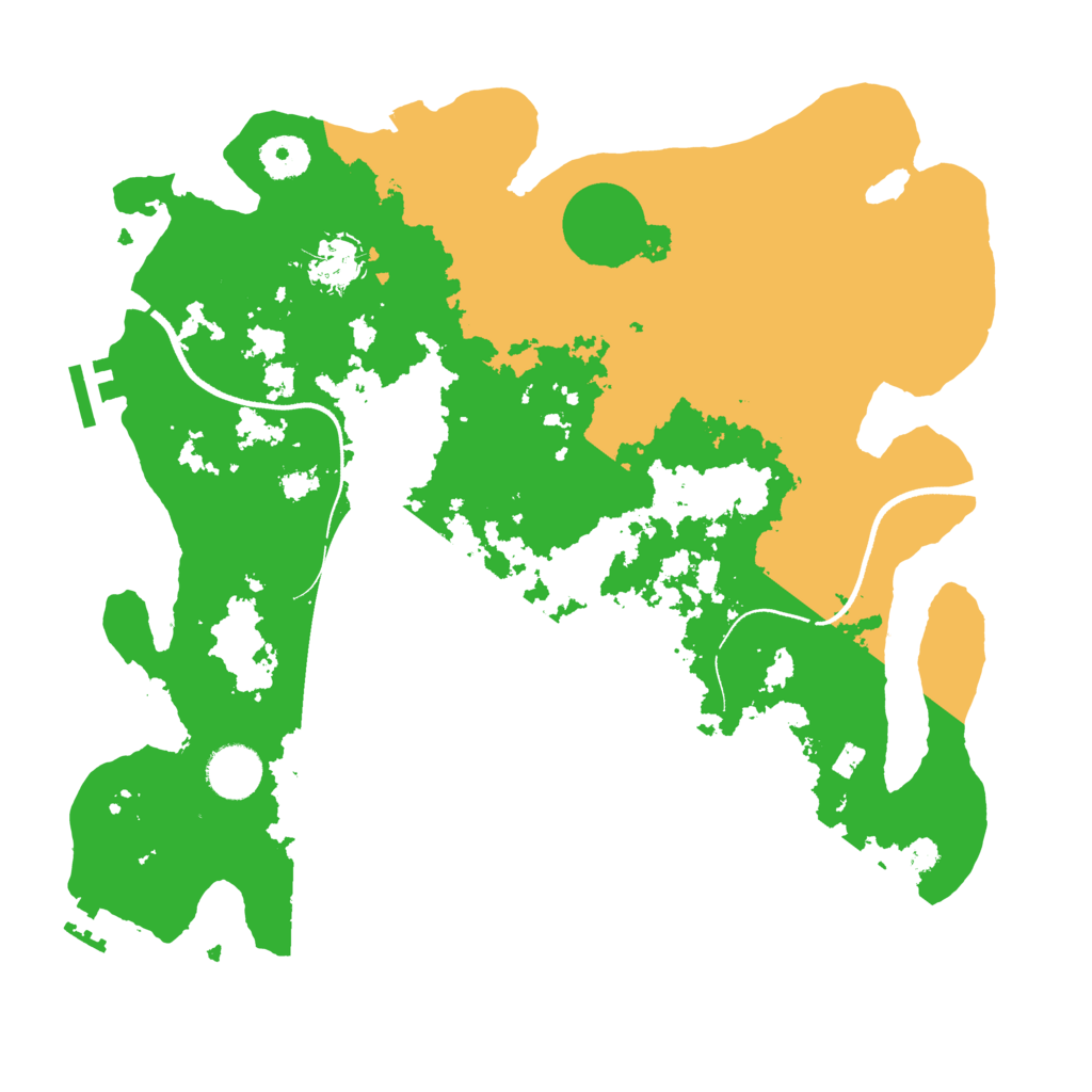 Biome Rust Map: Procedural Map, Size: 3500, Seed: 28030869