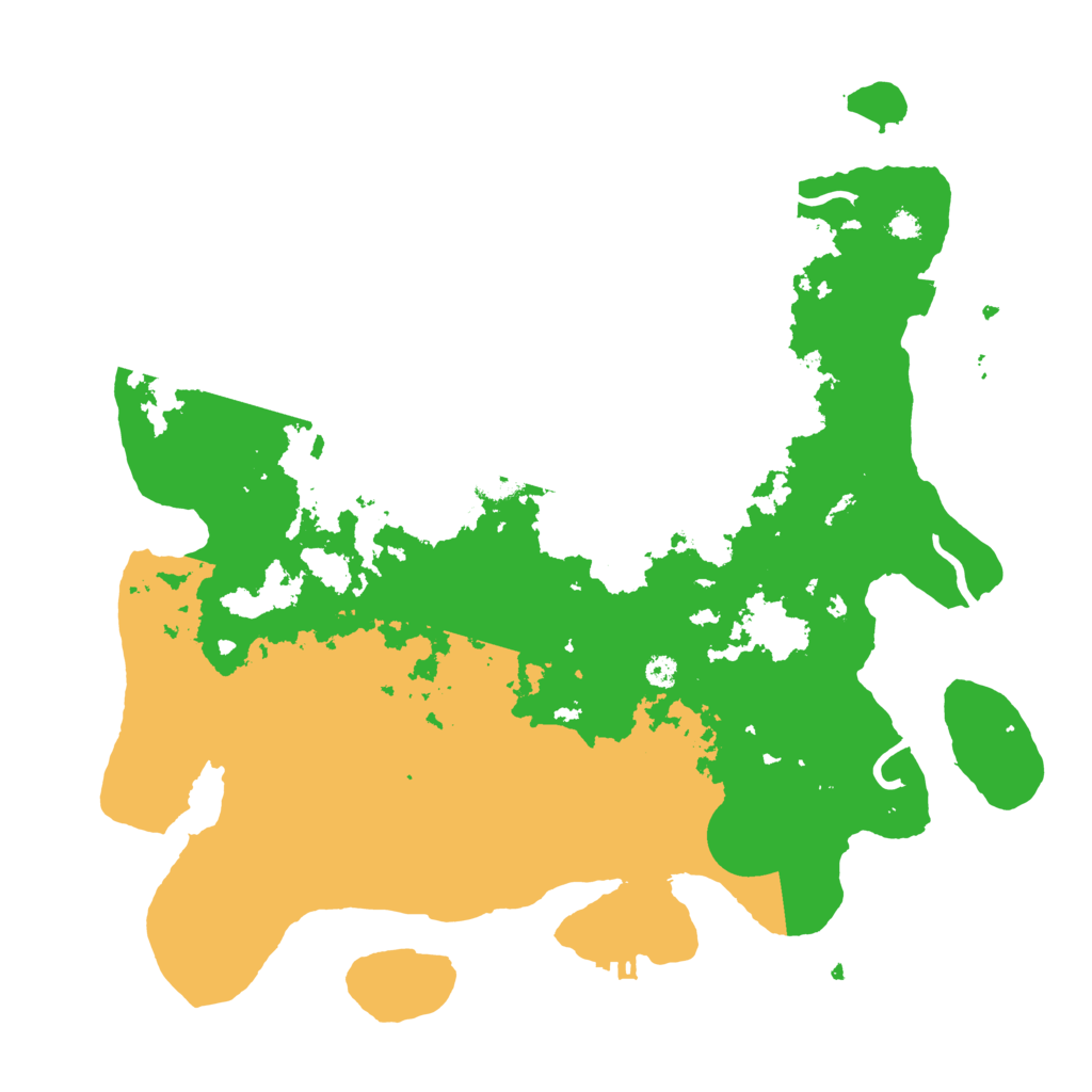 Biome Rust Map: Procedural Map, Size: 3500, Seed: 64825014