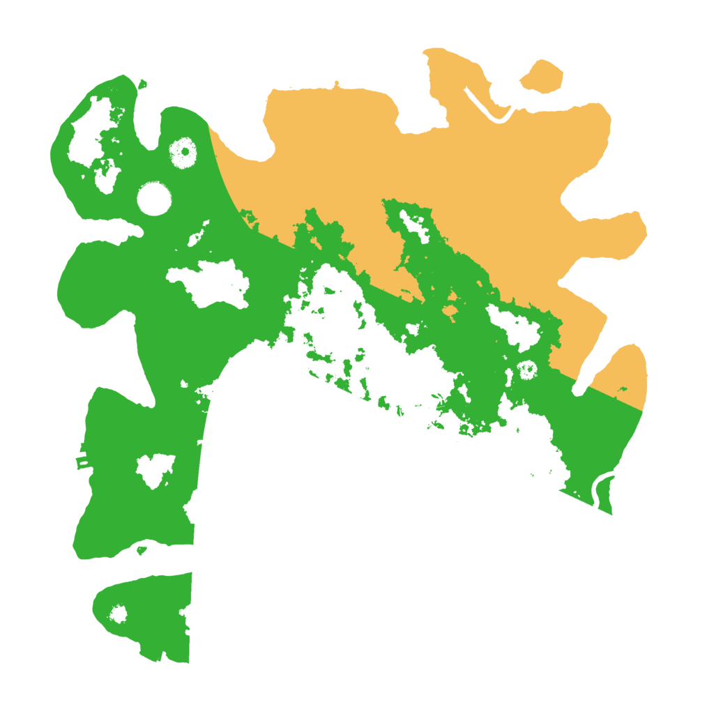 Biome Rust Map: Procedural Map, Size: 3700, Seed: 50912803