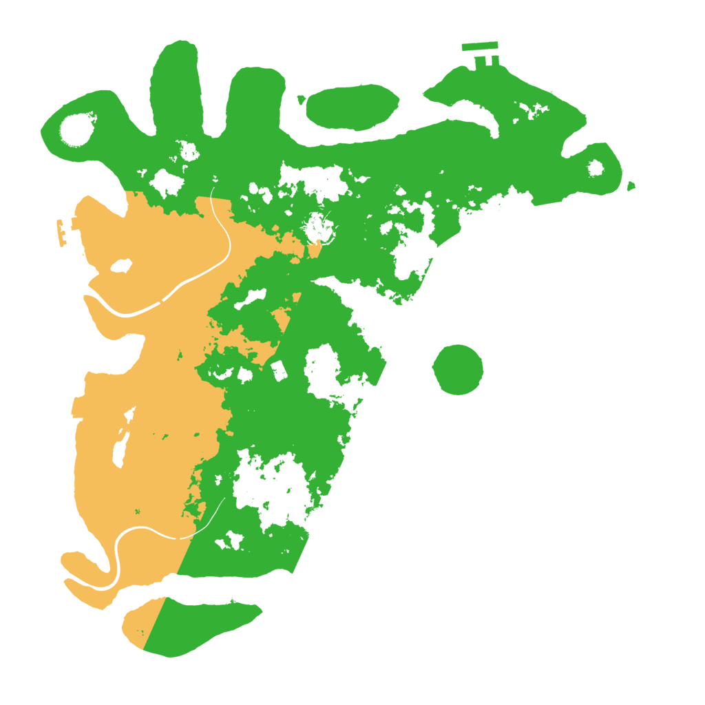 Biome Rust Map: Procedural Map, Size: 3950, Seed: 54668156