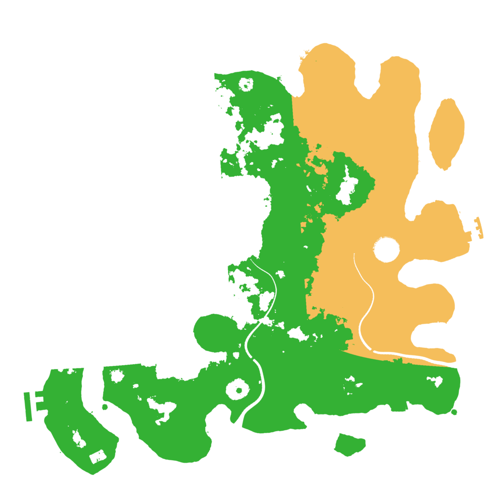 Biome Rust Map: Procedural Map, Size: 3500, Seed: 420877970