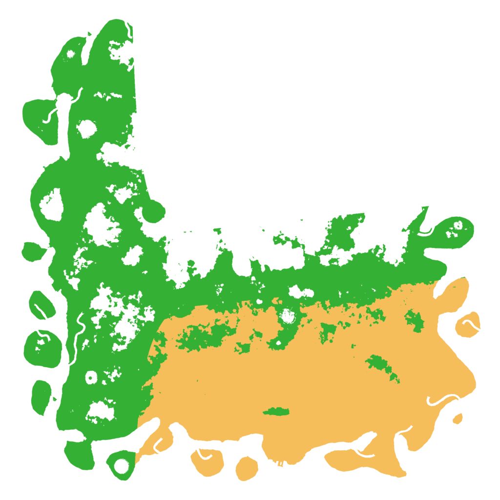 Biome Rust Map: Procedural Map, Size: 6000, Seed: 1098675309