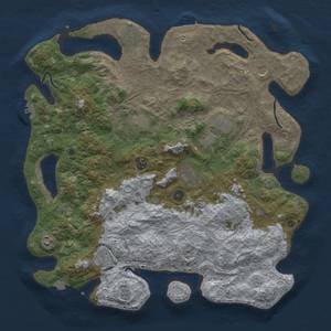 Thumbnail Rust Map: Procedural Map, Size: 4500, Seed: 874886260, 17 Monuments