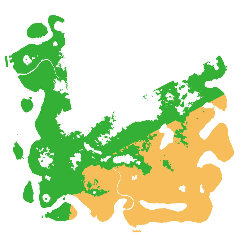 Biome Rust Map: Procedural Map, Size: 4500, Seed: 32020105
