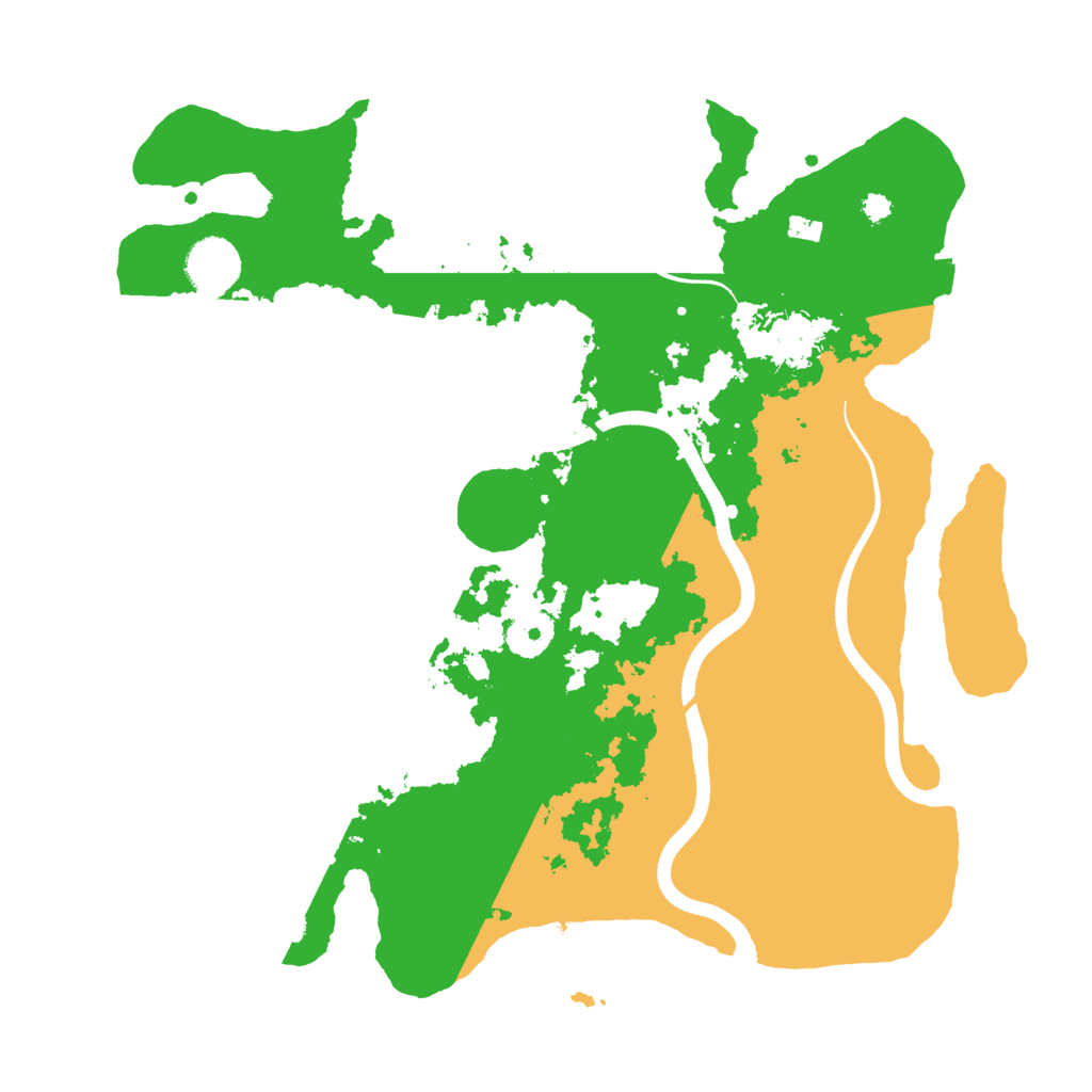 Biome Rust Map: Procedural Map, Size: 3500, Seed: 37357481