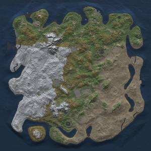 Thumbnail Rust Map: Procedural Map, Size: 5000, Seed: 191823, 19 Monuments