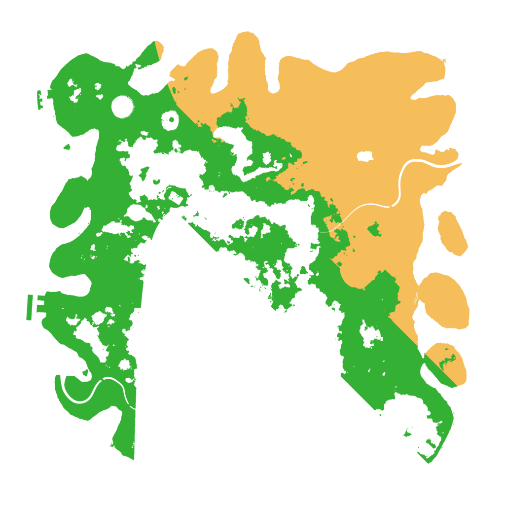 Biome Rust Map: Procedural Map, Size: 4000, Seed: 257262486