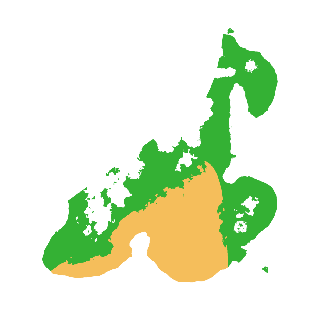 Biome Rust Map: Procedural Map, Size: 2500, Seed: 1411120309