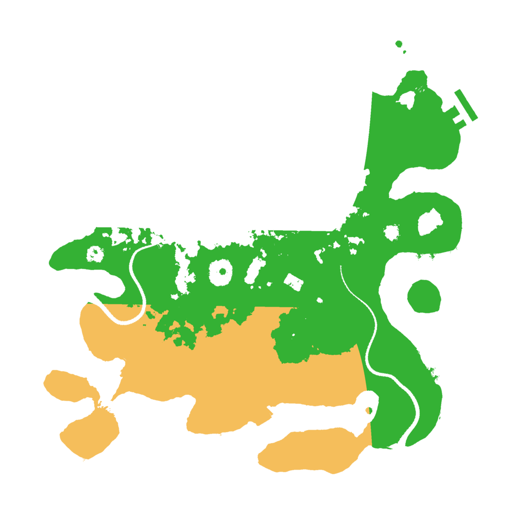 Biome Rust Map: Procedural Map, Size: 3000, Seed: 1121918323