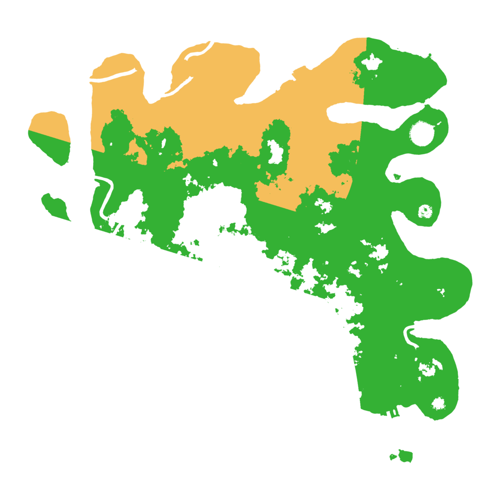 Biome Rust Map: Procedural Map, Size: 3650, Seed: 76543210