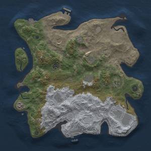 Thumbnail Rust Map: Procedural Map, Size: 3750, Seed: 5102023, 18 Monuments