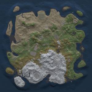 Thumbnail Rust Map: Procedural Map, Size: 4003, Seed: 138255542, 16 Monuments