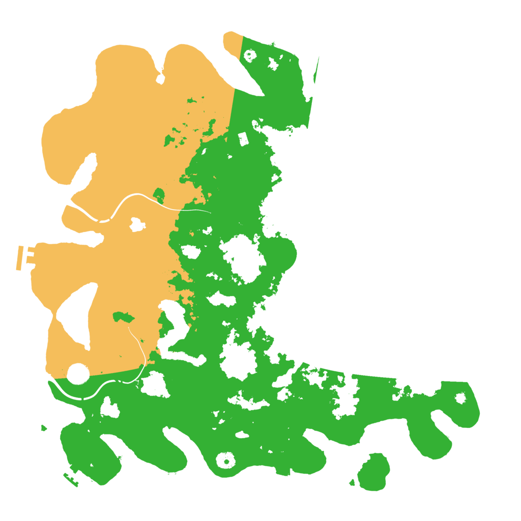 Biome Rust Map: Procedural Map, Size: 4300, Seed: 80574073