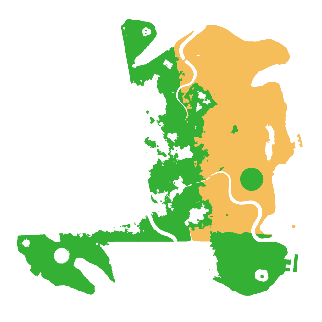 Biome Rust Map: Procedural Map, Size: 3700, Seed: 1245337571