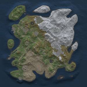 Thumbnail Rust Map: Procedural Map, Size: 3500, Seed: 1527852, 15 Monuments