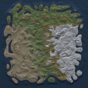 Thumbnail Rust Map: Procedural Map, Size: 6000, Seed: 24670696, 19 Monuments