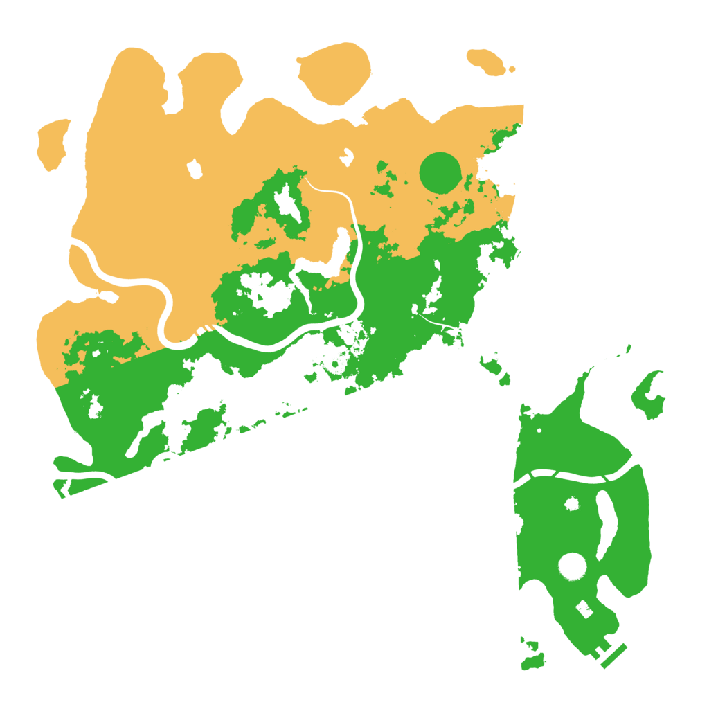 Biome Rust Map: Procedural Map, Size: 4500, Seed: 145623