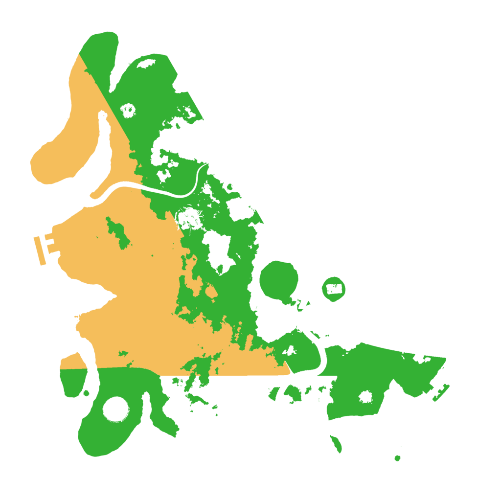 Biome Rust Map: Procedural Map, Size: 3500, Seed: 72807378