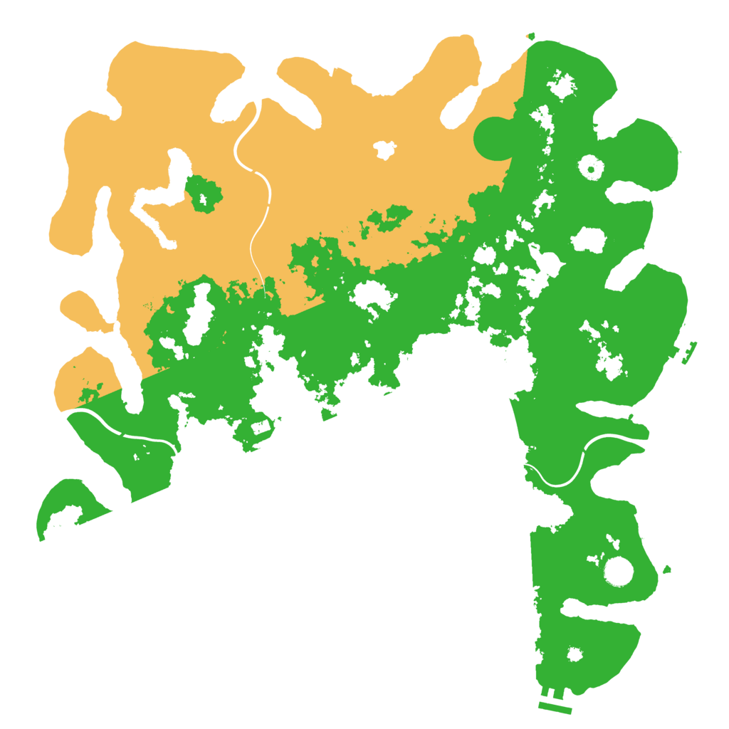 Biome Rust Map: Procedural Map, Size: 4400, Seed: 26695342