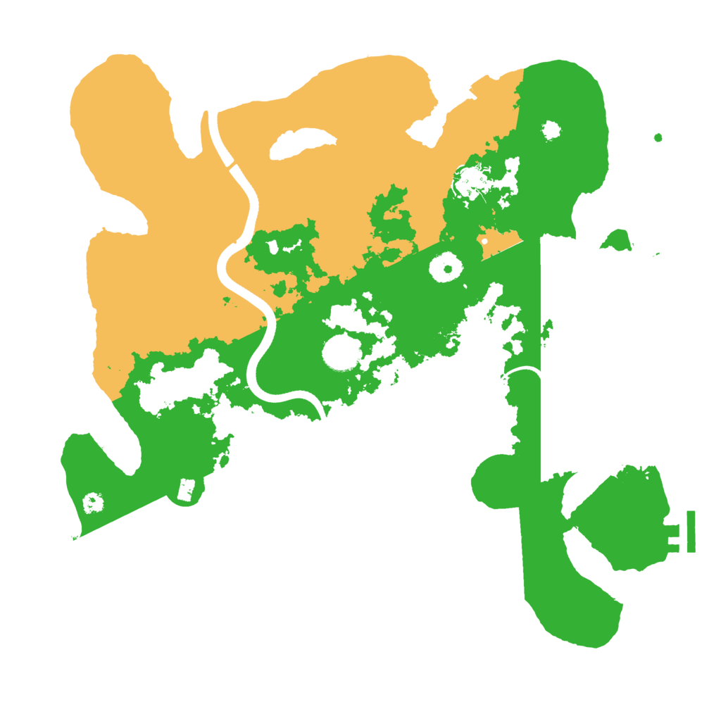 Biome Rust Map: Procedural Map, Size: 3500, Seed: 86885818