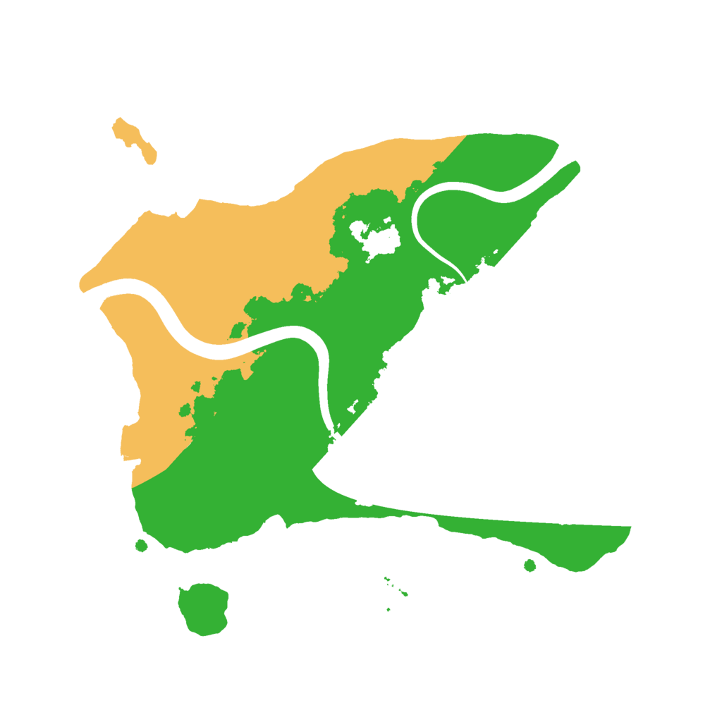 Biome Rust Map: Procedural Map, Size: 2400, Seed: 938475972