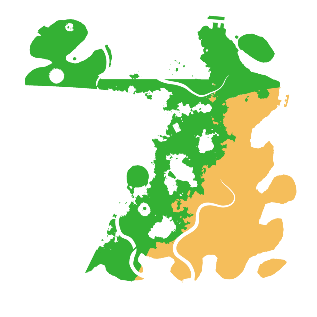 Biome Rust Map: Procedural Map, Size: 3800, Seed: 78135549