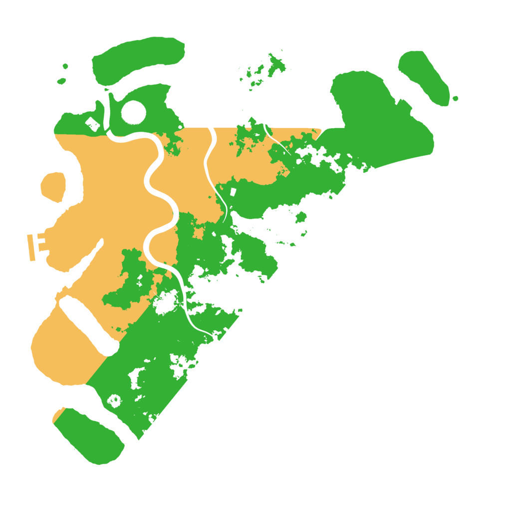 Biome Rust Map: Procedural Map, Size: 3900, Seed: 19096323