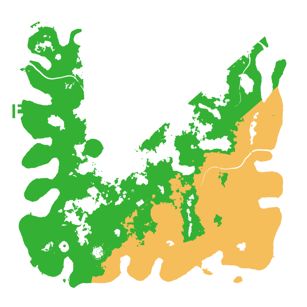 Biome Rust Map: Procedural Map, Size: 4500, Seed: 1895341423