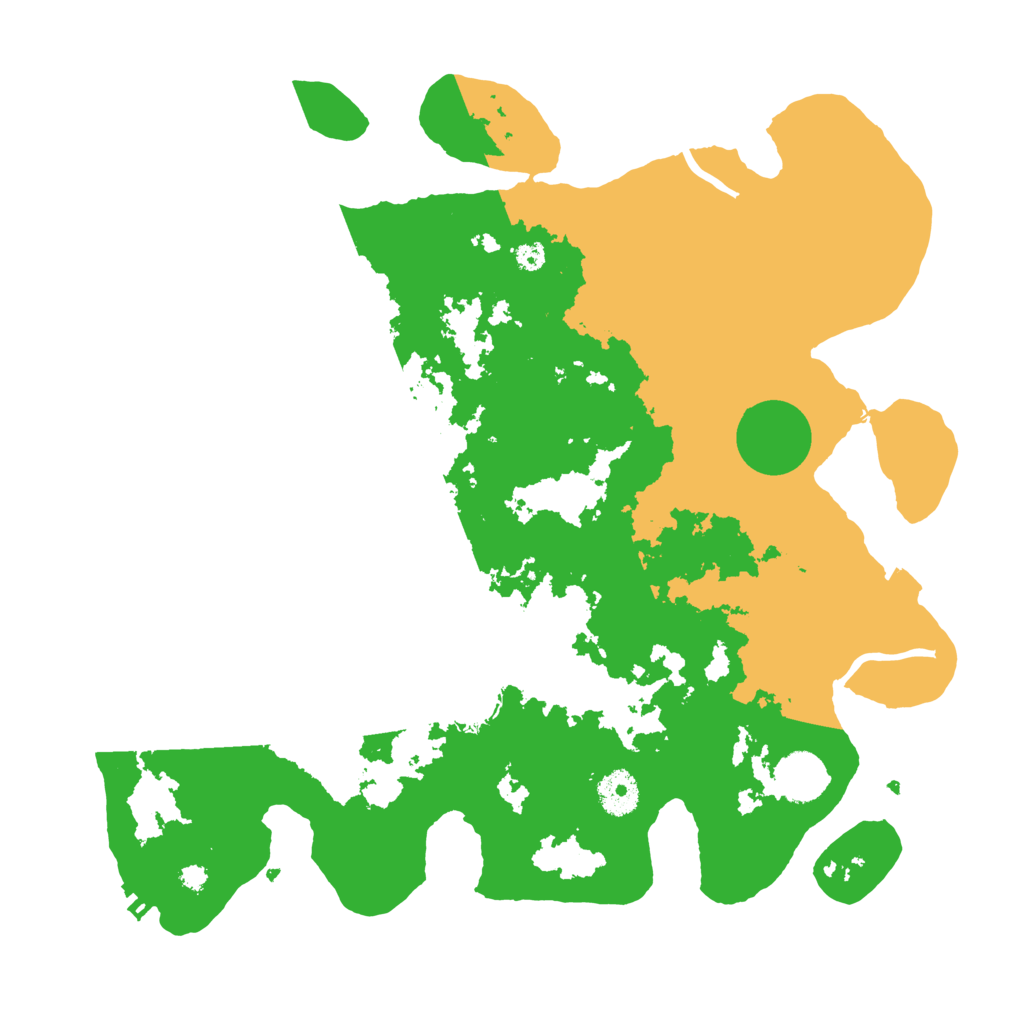 Biome Rust Map: Procedural Map, Size: 3600, Seed: 28592040