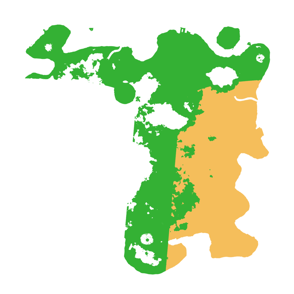 Biome Rust Map: Procedural Map, Size: 3700, Seed: 46252127