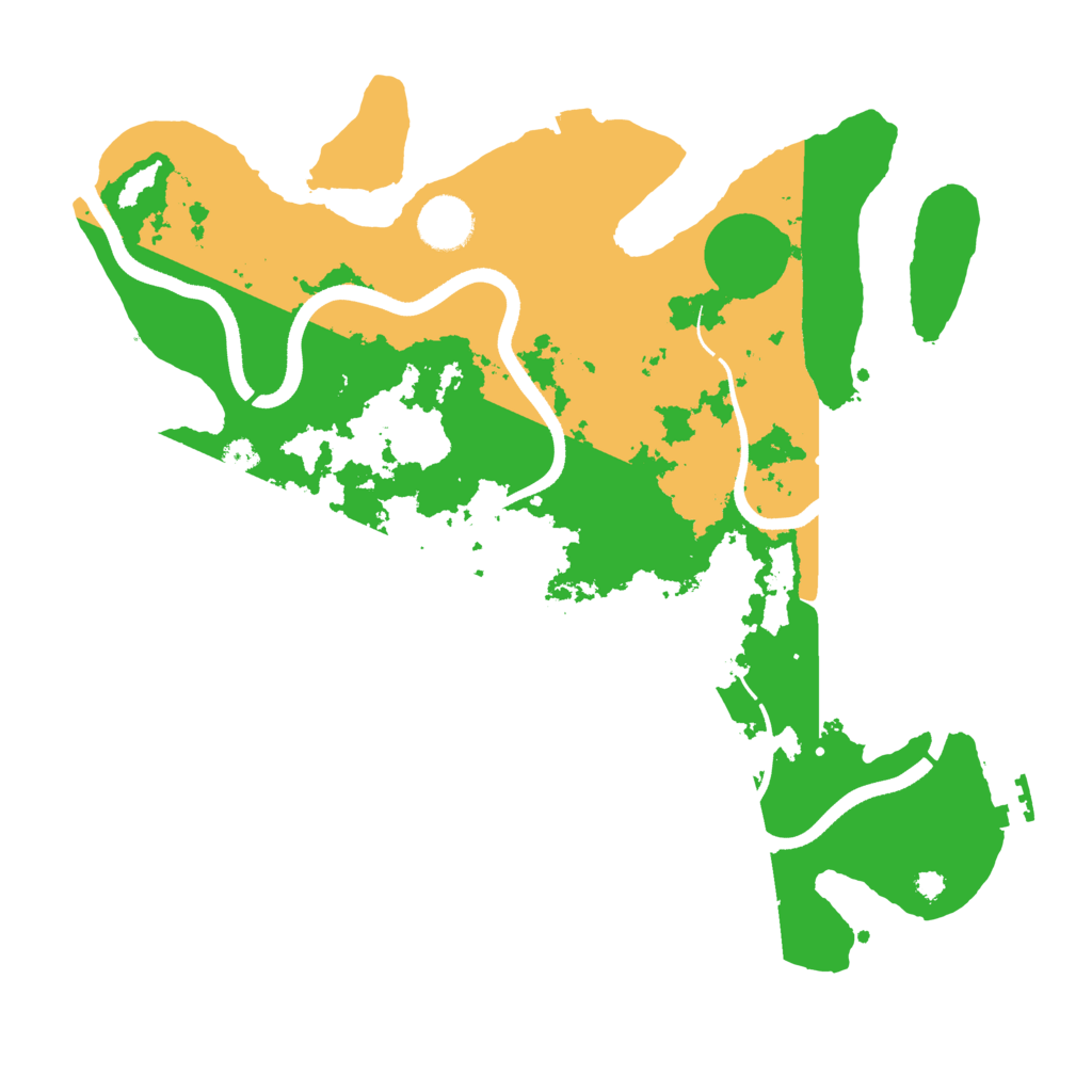 Biome Rust Map: Procedural Map, Size: 3500, Seed: 134929465