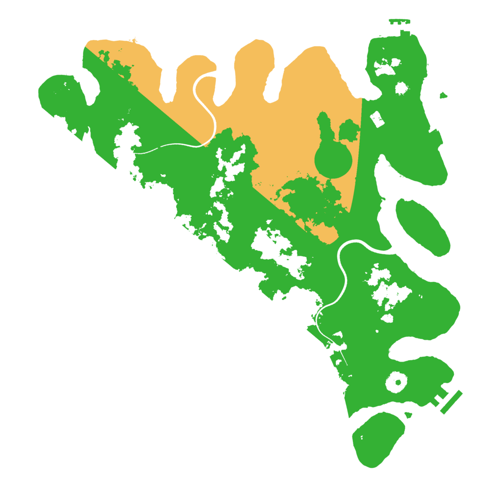 Biome Rust Map: Procedural Map, Size: 3550, Seed: 7834764