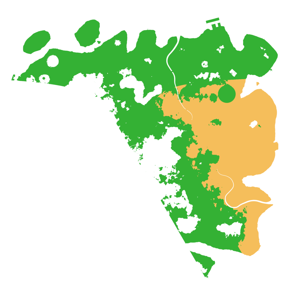 Biome Rust Map: Procedural Map, Size: 4400, Seed: 37086621