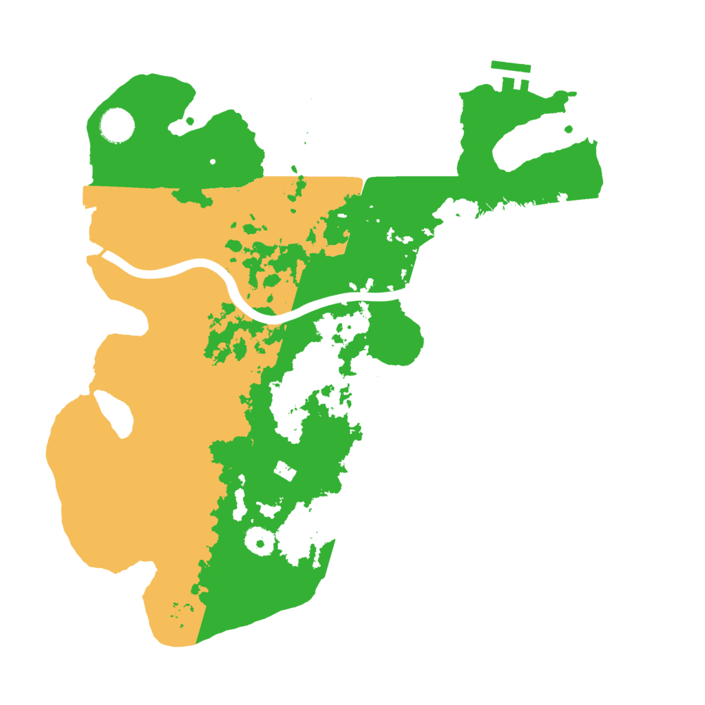 Biome Rust Map: Procedural Map, Size: 3600, Seed: 50260527