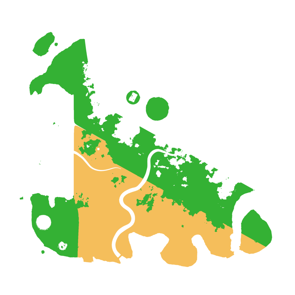 Biome Rust Map: Procedural Map, Size: 3500, Seed: 364960397