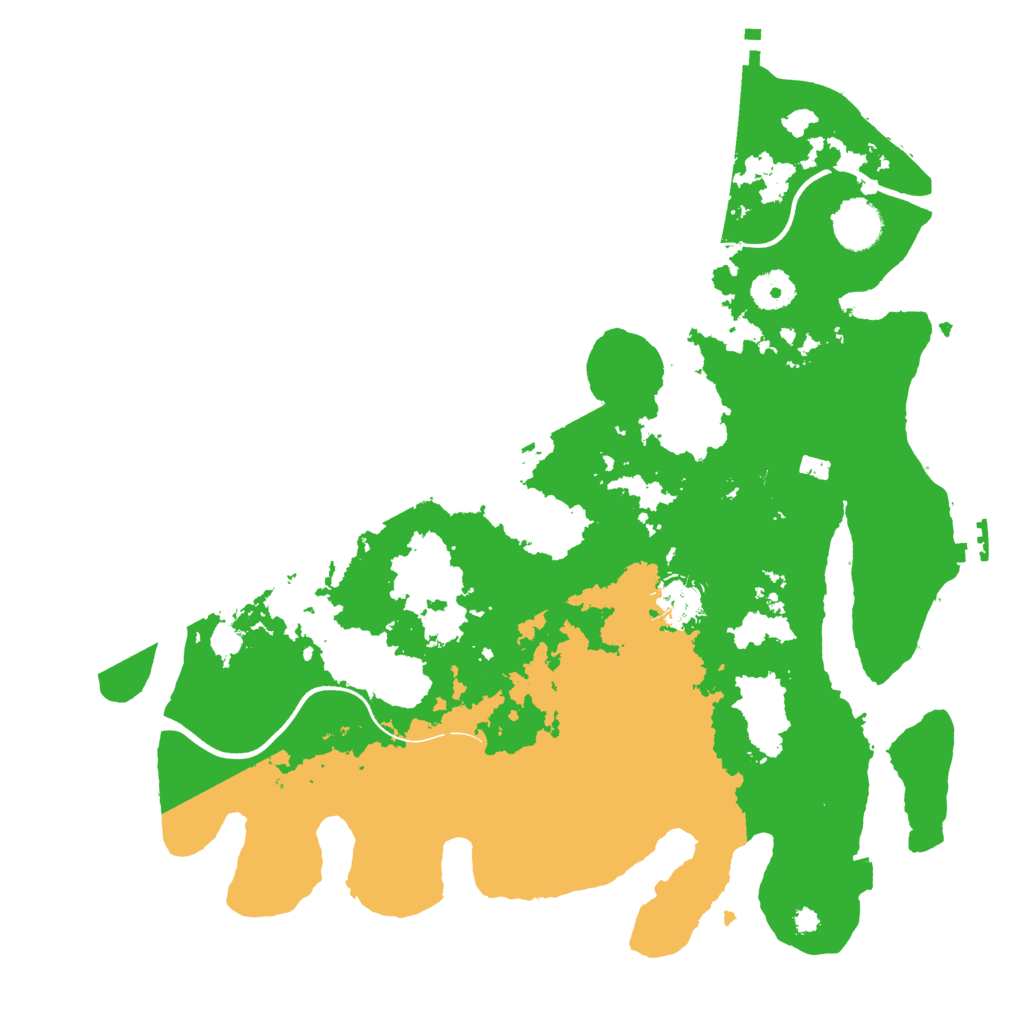 Biome Rust Map: Procedural Map, Size: 3700, Seed: 16968753