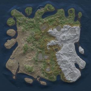 Thumbnail Rust Map: Procedural Map, Size: 4050, Seed: 1272843973, 17 Monuments