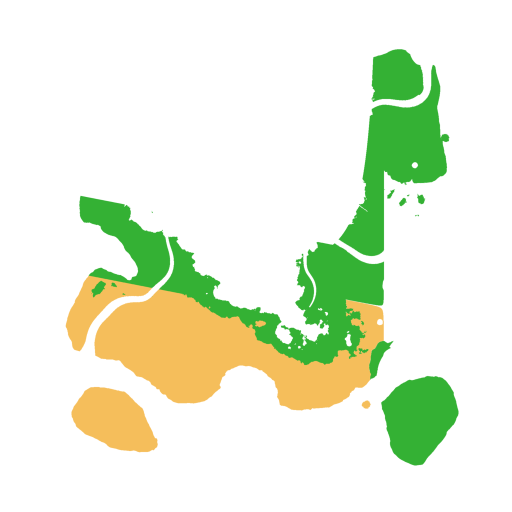 Biome Rust Map: Procedural Map, Size: 2500, Seed: 368319132