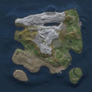 Thumbnail Rust Map: Procedural Map, Size: 2500, Seed: 368319132, 10 Monuments