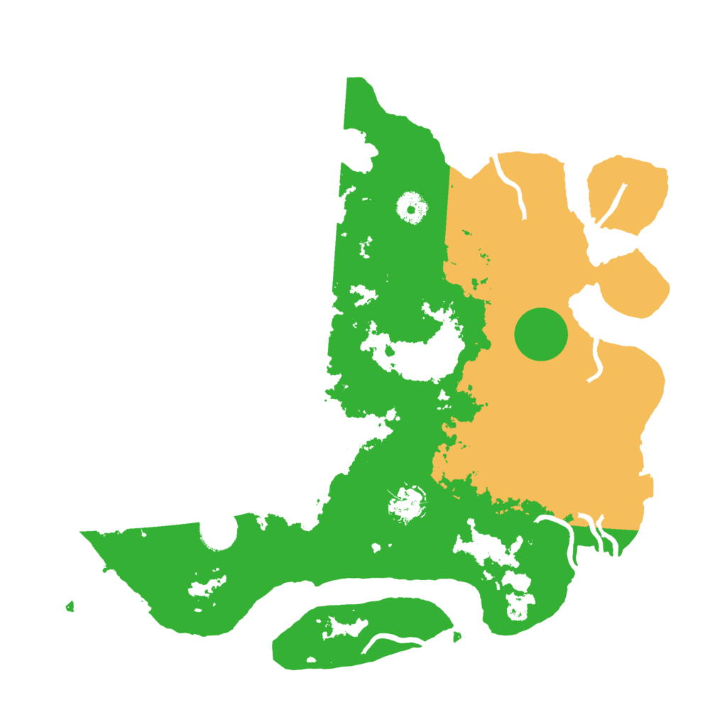 Biome Rust Map: Procedural Map, Size: 3600, Seed: 91874359