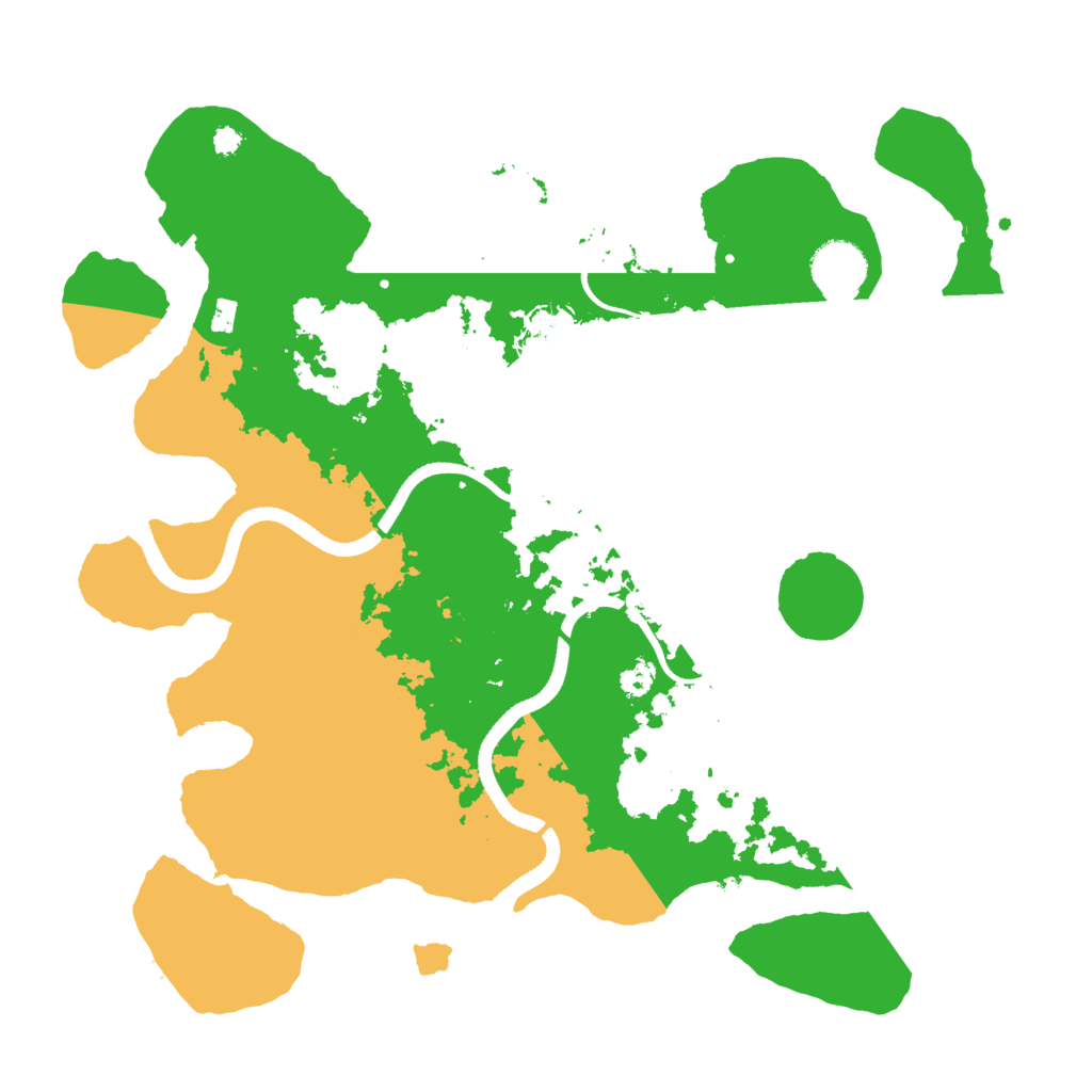 Biome Rust Map: Procedural Map, Size: 3500, Seed: 128672312